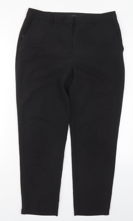 Womens UK Size 10 Dorothy Perkins Regular Fit  Black Trousers