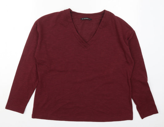 Dunnes Womens Red  Polyester Pullover Sweatshirt Size M  Pullover