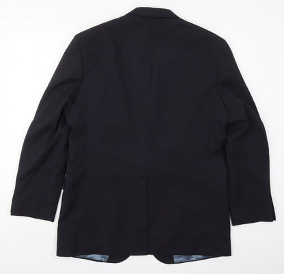 Mens UK Size 42 Impressions Regular Blue Suit Jacket