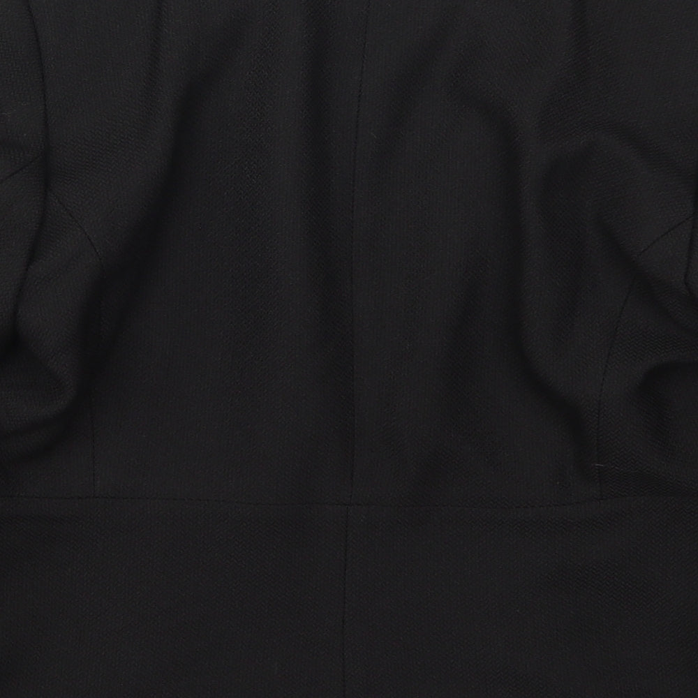 H&M Womens Black  Polyester Jacket Blazer Size 12