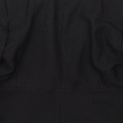 H&M Womens Black  Polyester Jacket Blazer Size 12
