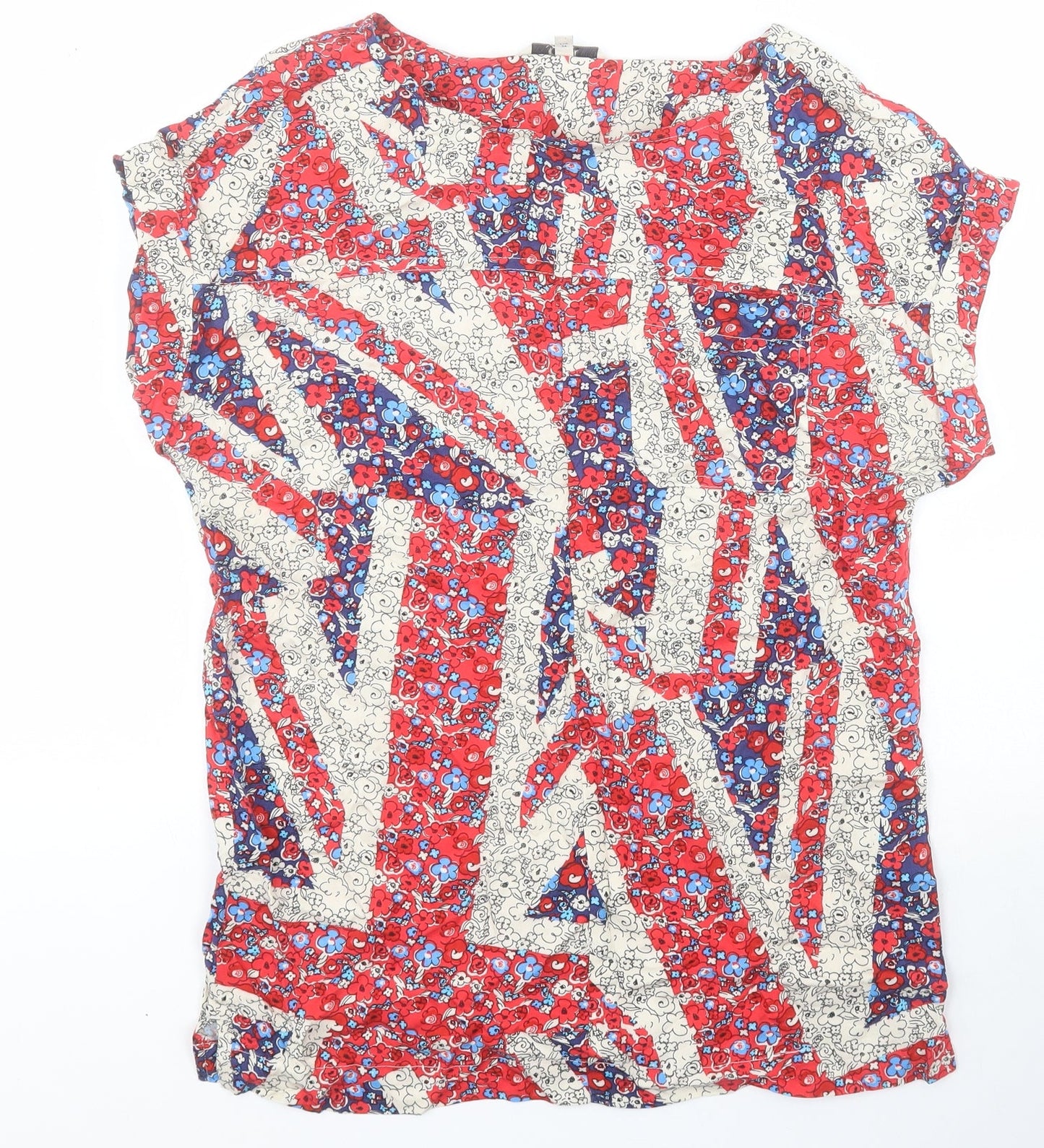 Womens UK Size 6 NEXT Multicoloured Basic Blouse