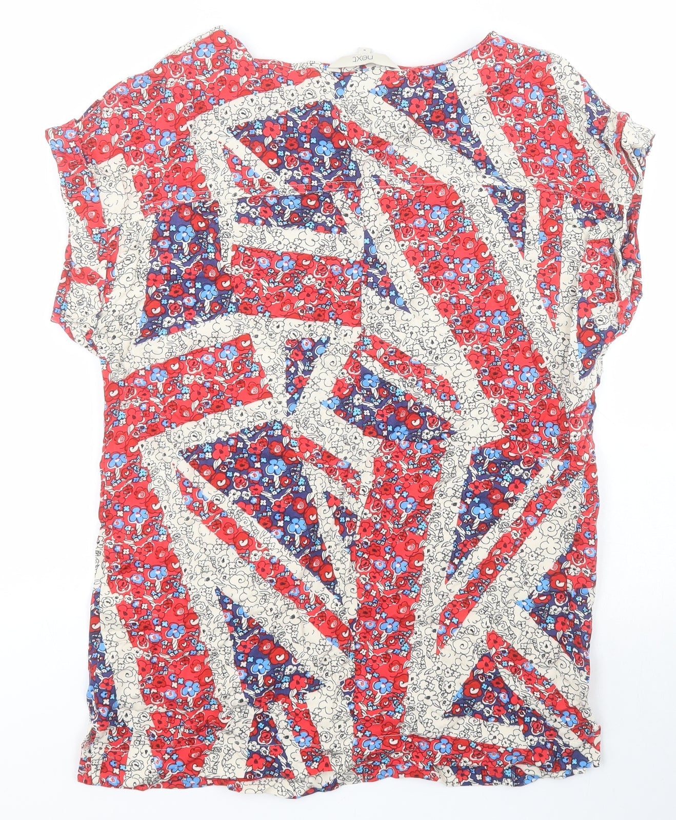 Womens UK Size 6 NEXT Multicoloured Basic Blouse