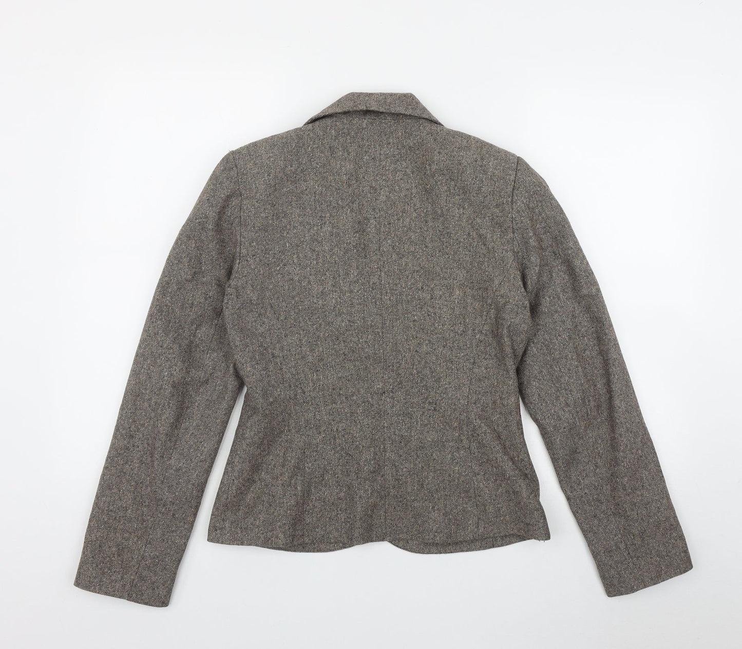 New Look Womens Brown  Wool Jacket Suit Jacket Size 10