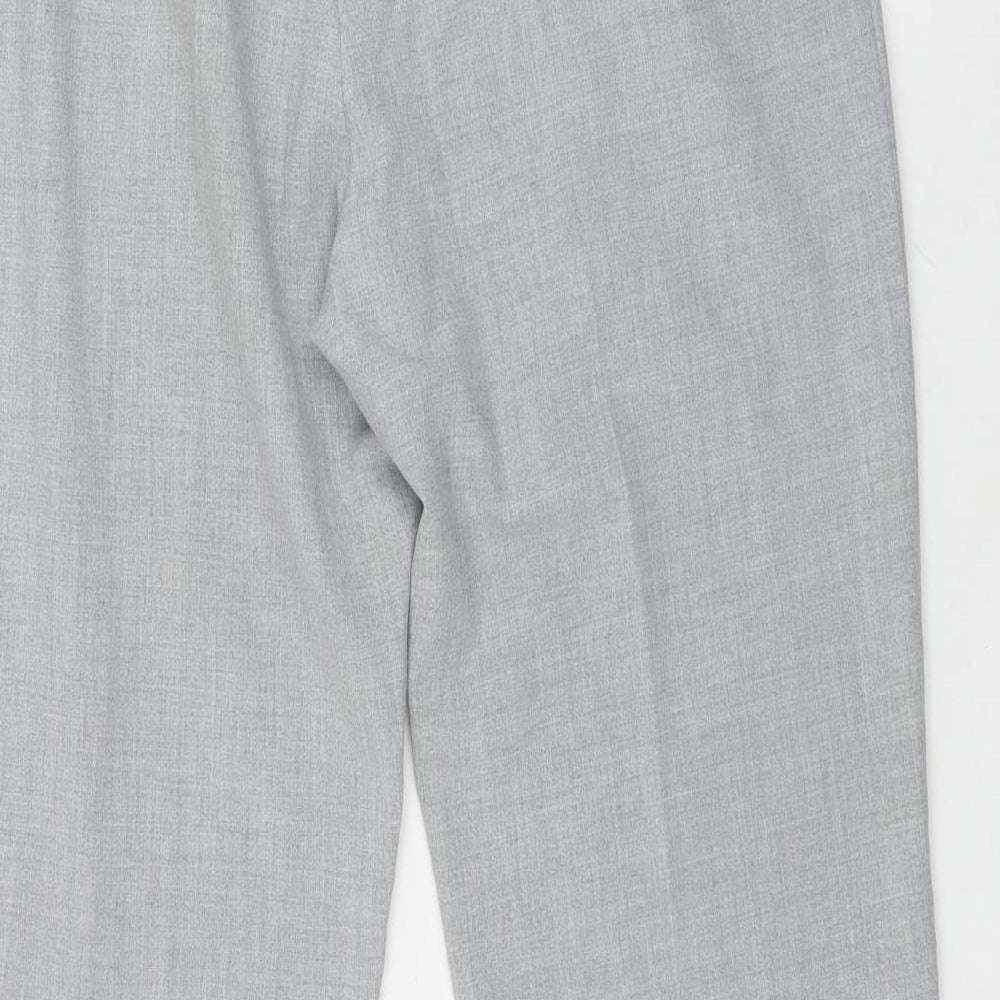 Womens UK Size 12 Marks and Spencer Regular Fit  Grey Trousers