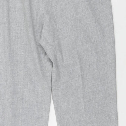 Womens UK Size 12 Marks and Spencer Regular Fit  Grey Trousers