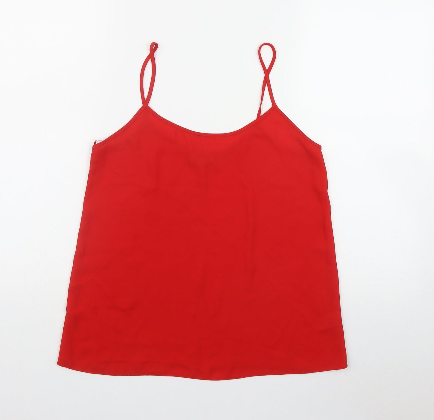 Papaya Womens Red  Polyester Camisole Tank Size 8 Scoop Neck