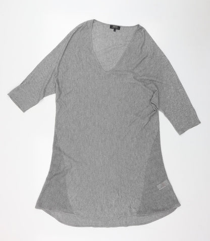Womens UK Size L Papaya Grey Pullover Jumper
