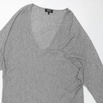 Womens UK Size L Papaya Grey Pullover Jumper