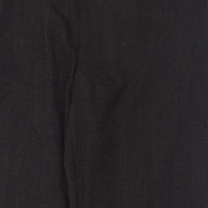 Marks and Spencer Mens Grey  Polyester Trousers  Size 34 L29 in Regular Button - Short Leg