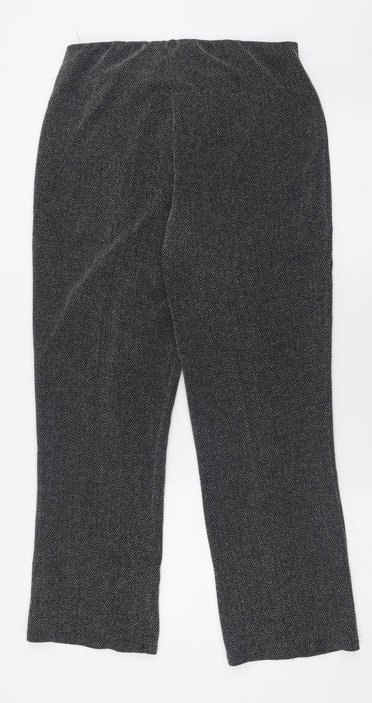 Womens UK Size 12 bonmarch Regular Fit  Grey Trousers