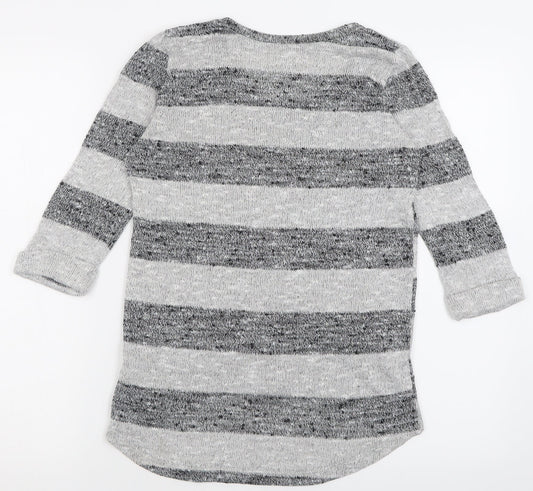 Womens UK Size 8 New Look Grey Pullover Jumper