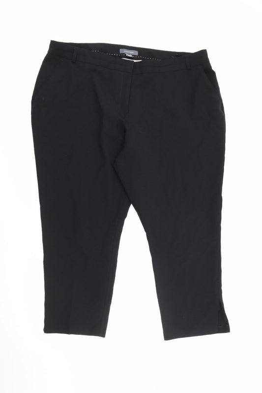 Atmoshpere Womens Black  Polyester Trousers  Size 20 L24 in Regular Zip