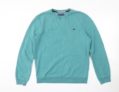Mens UK Size S Easy Green Pullover Sweatshirt