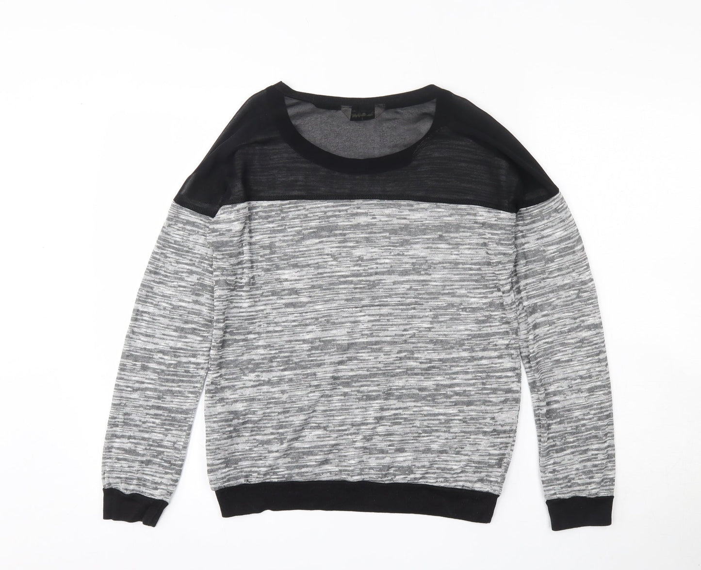 Womens UK Size 8 Miss Selfridge Grey Pullover Jumper