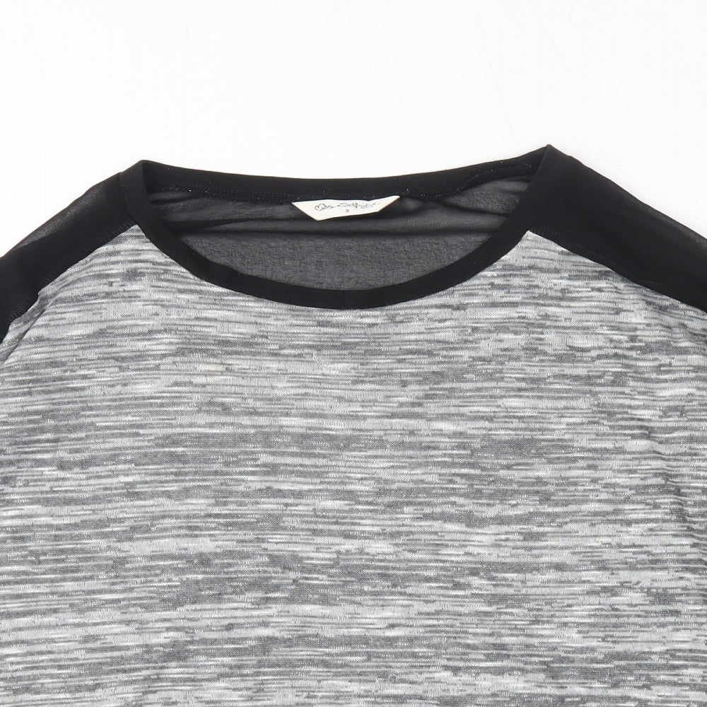Womens UK Size 8 Miss Selfridge Grey Pullover Jumper