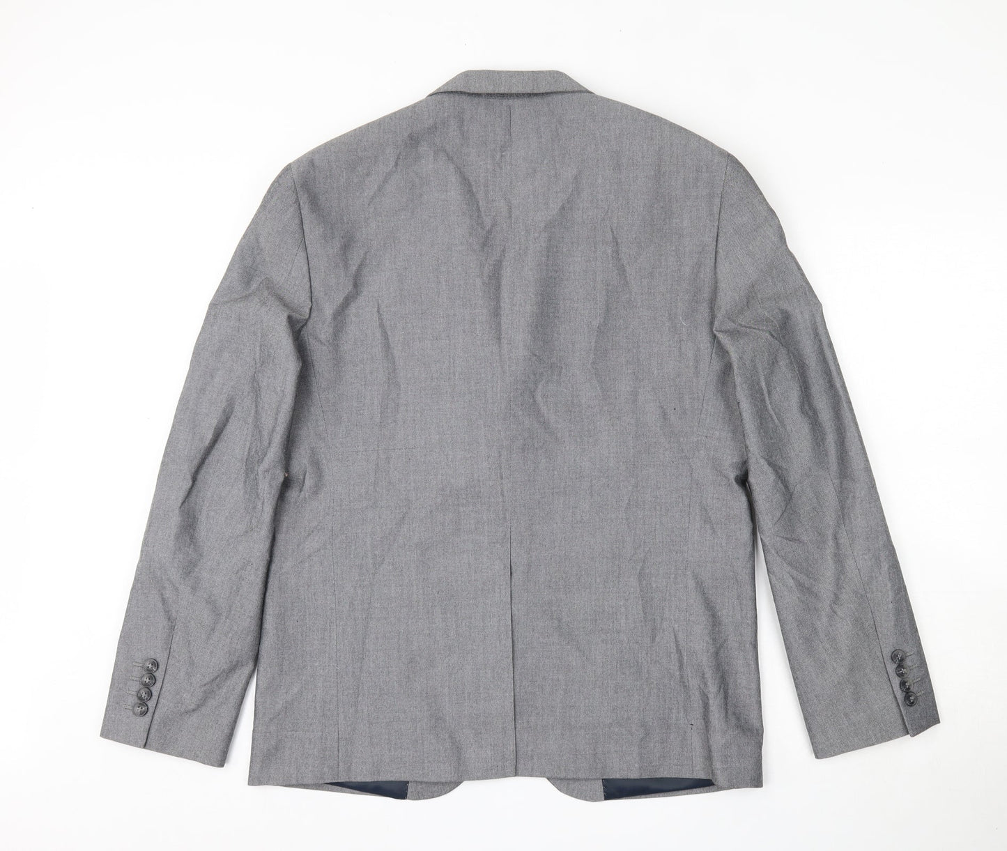 Primark Mens Grey  Polyester Jacket Suit Jacket Size 42