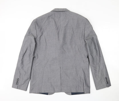Primark Mens Grey  Polyester Jacket Suit Jacket Size 42