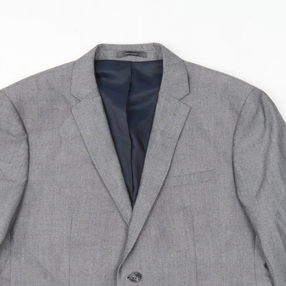 Primark Mens Grey  Polyester Jacket Suit Jacket Size 42
