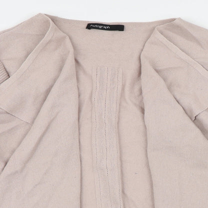 Autograph Womens Pink Collared  Polyester Cardigan Jumper Size 10