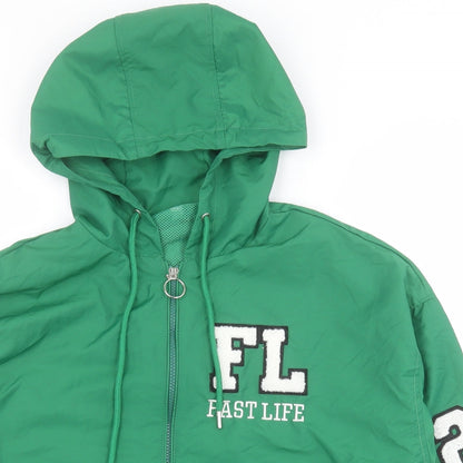 SheIn Womens Green   Bomber Jacket Jacket Size S  Zip