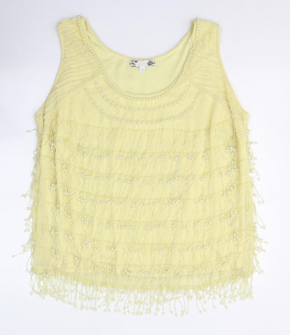Womens UK Size 20 Joanna Hope Yellow Basic Blouse