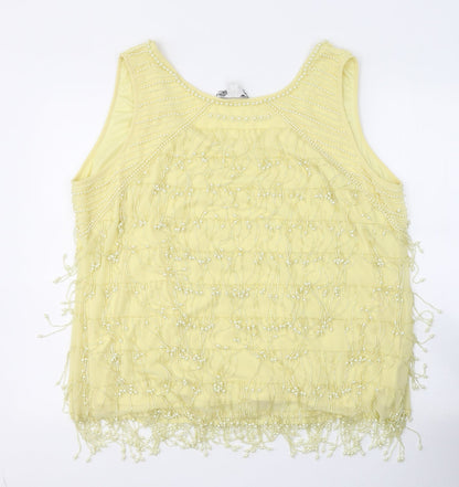 Womens UK Size 20 Joanna Hope Yellow Basic Blouse