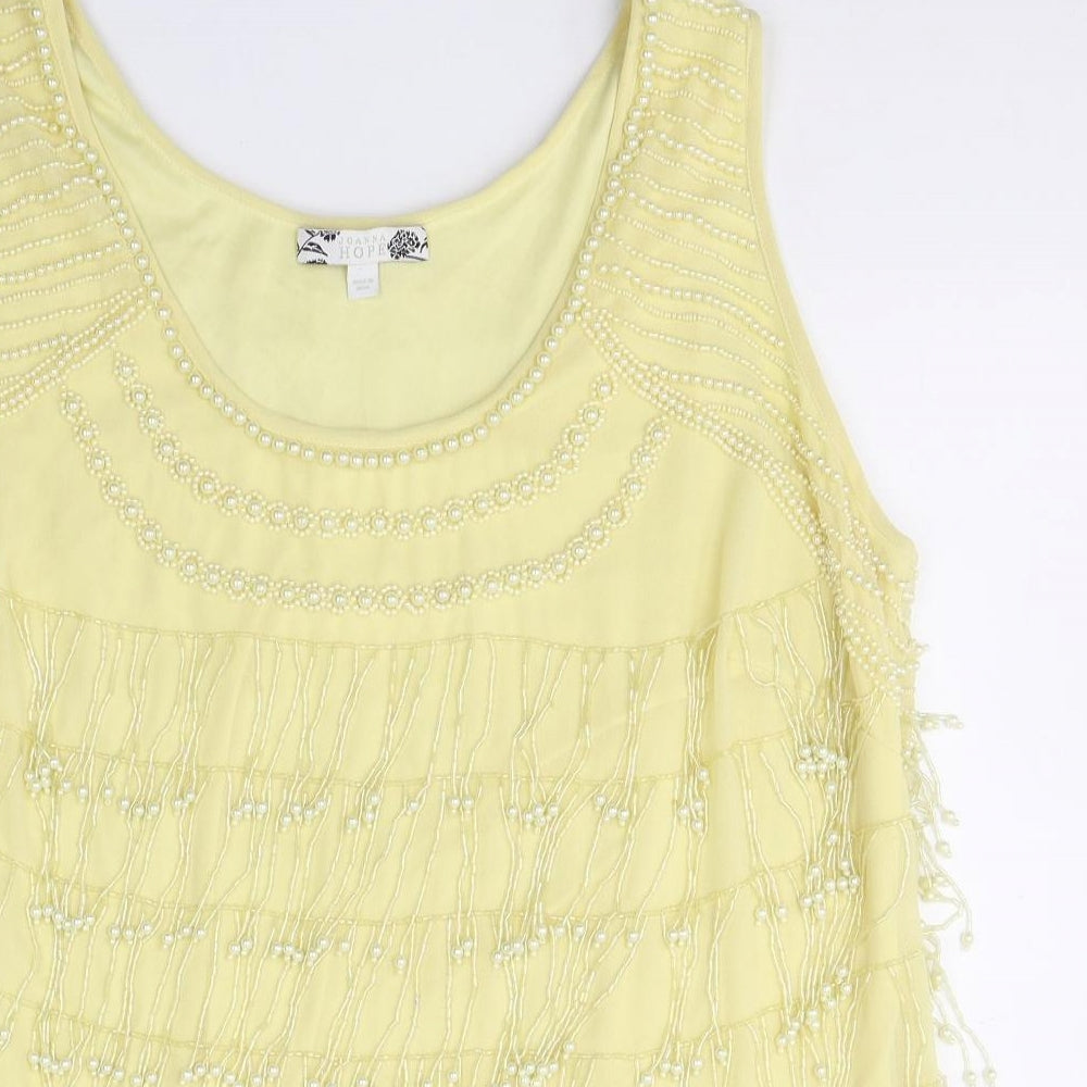 Womens UK Size 20 Joanna Hope Yellow Basic Blouse