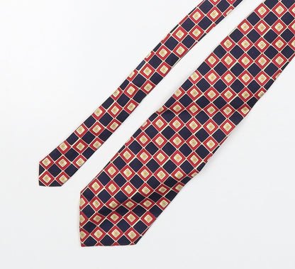 Marks and Spencer Mens Multicoloured Plaids & Checks Silk Pointed Tie One Size
