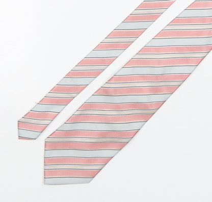 Nautica Mens Multicoloured Striped Silk Pointed Tie One Size