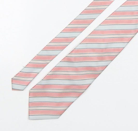 Nautica Mens Multicoloured Striped Silk Pointed Tie One Size