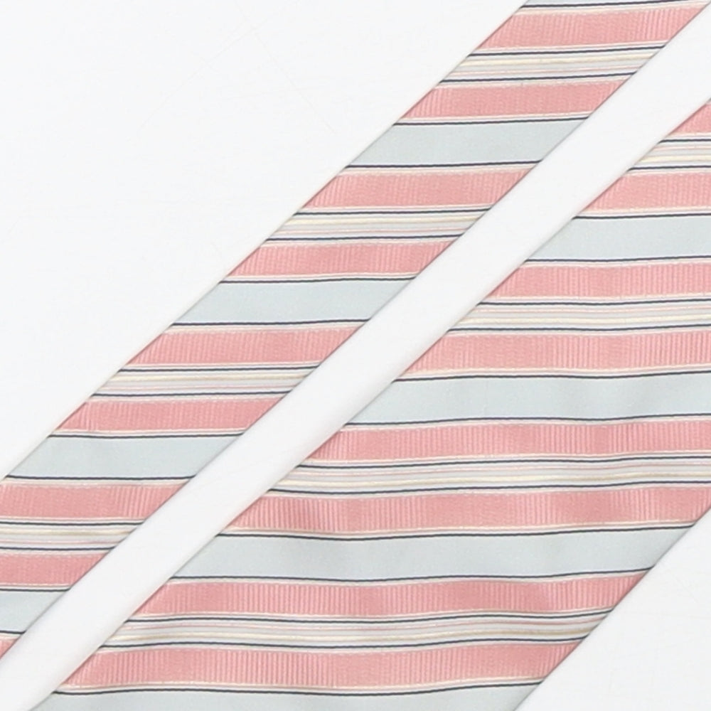Nautica Mens Multicoloured Striped Silk Pointed Tie One Size