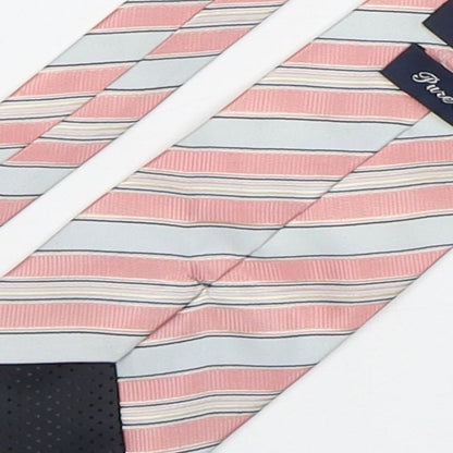 Nautica Mens Multicoloured Striped Silk Pointed Tie One Size