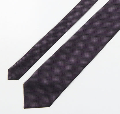 Marks and Spencer Mens Multicoloured Plaids & Checks Polyester Pointed Tie One Size