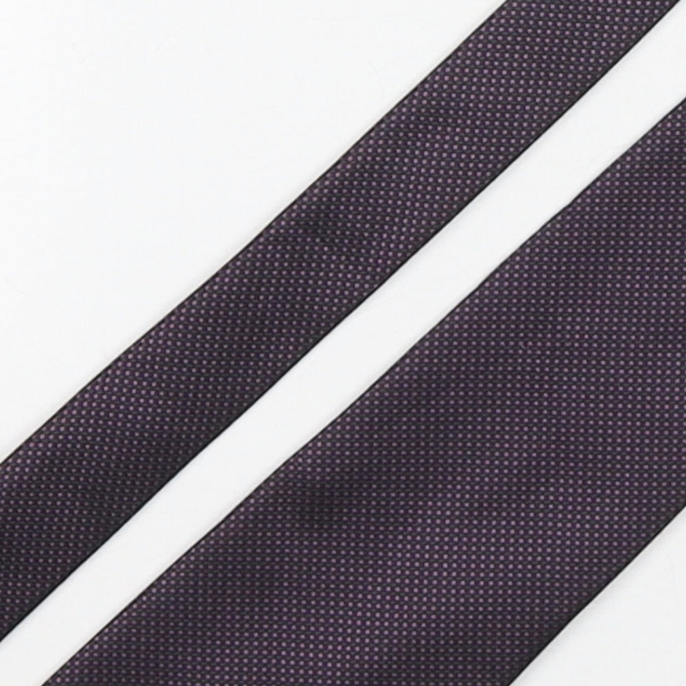 Marks and Spencer Mens Multicoloured Plaids & Checks Polyester Pointed Tie One Size