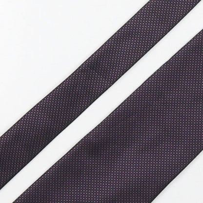 Marks and Spencer Mens Multicoloured Plaids & Checks Polyester Pointed Tie One Size