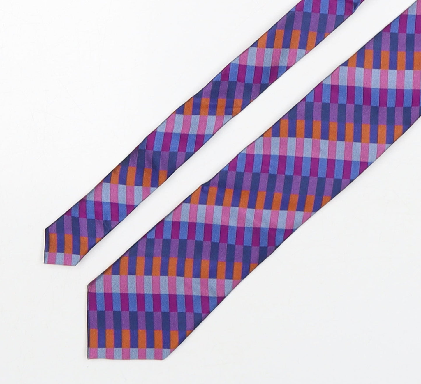 Mens alexandre of england Multicoloured Striped  Pointed Tie