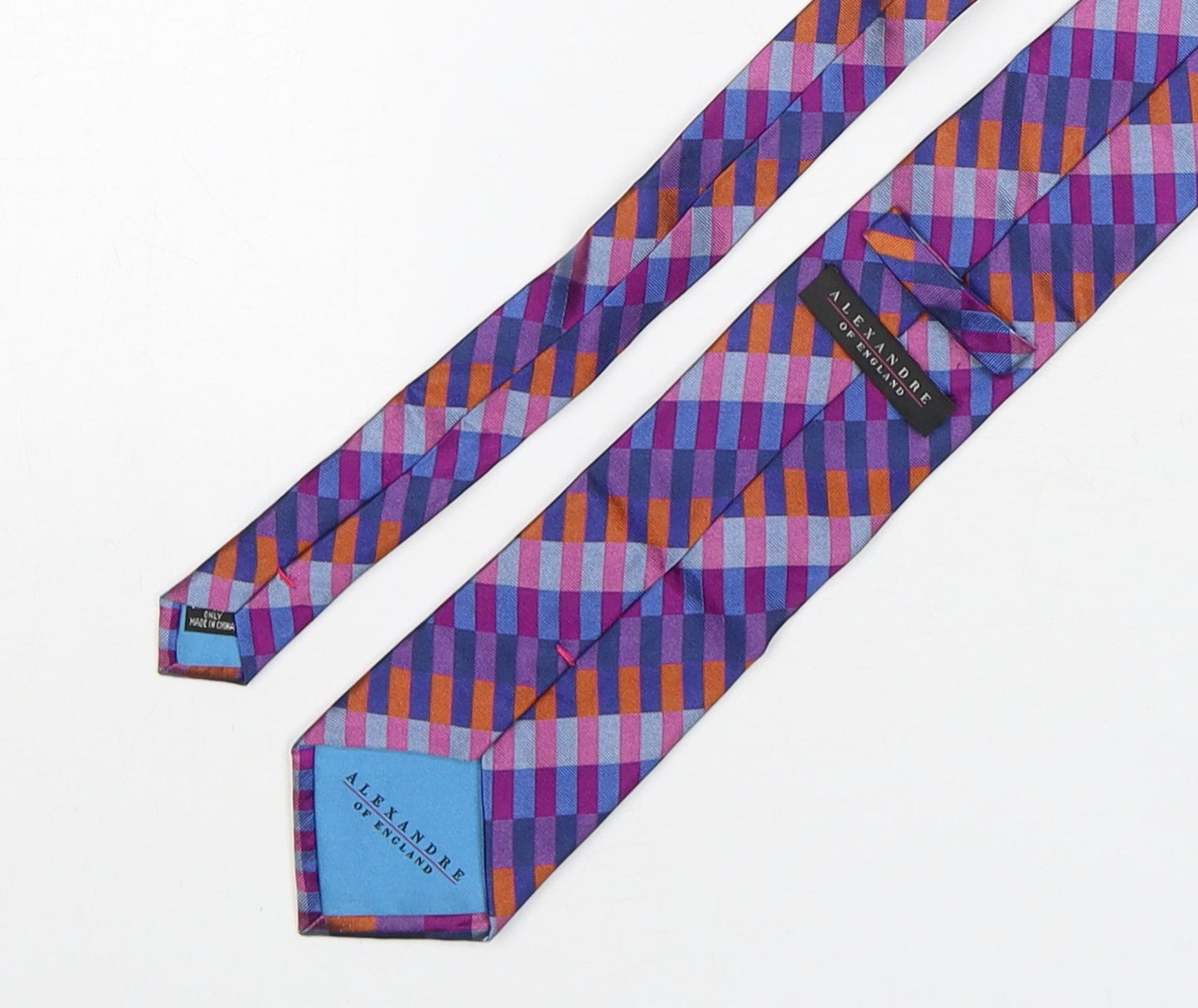 Mens alexandre of england Multicoloured Striped  Pointed Tie