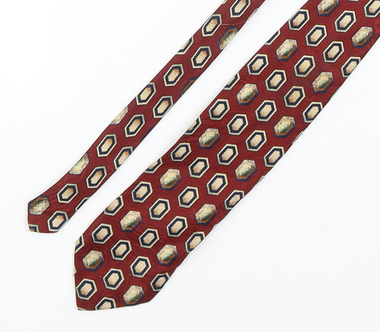 Marks and Spencer Mens Multicoloured Geometric Polyester Pointed Tie One Size