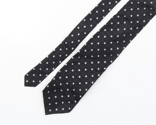 Marks and Spencer Mens Multicoloured Plaids & Checks Silk Pointed Tie One Size