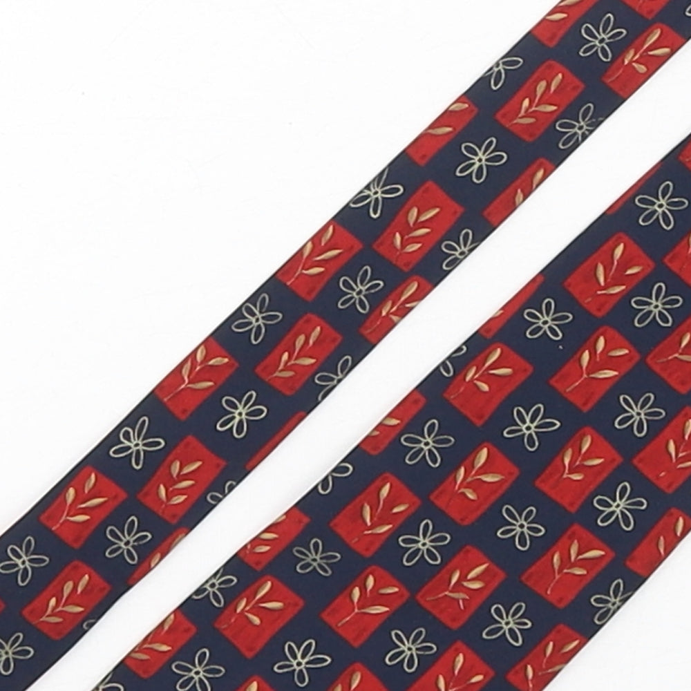 Marks and Spencer Mens Multicoloured Floral Polyester Pointed Tie One Size