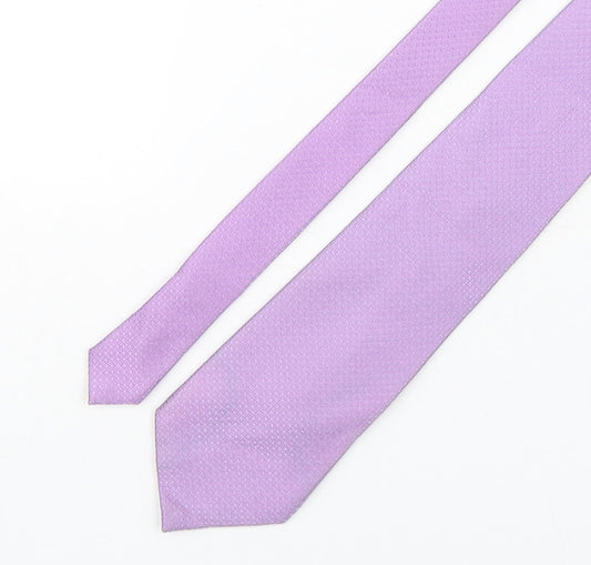 Michelsons  Mens Pink Grenadine Silk Pointed Tie One Size