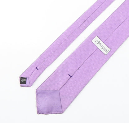 Michelsons  Mens Pink Grenadine Silk Pointed Tie One Size