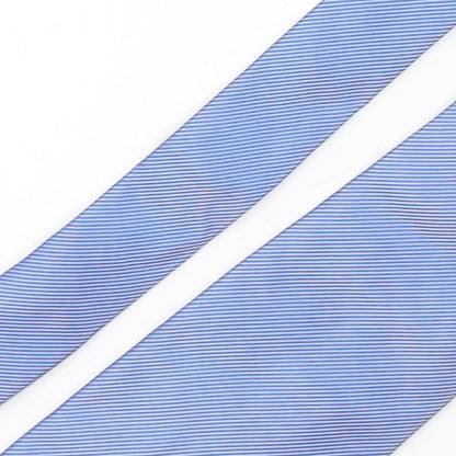NEXT Mens Blue Striped Silk Pointed Tie One Size