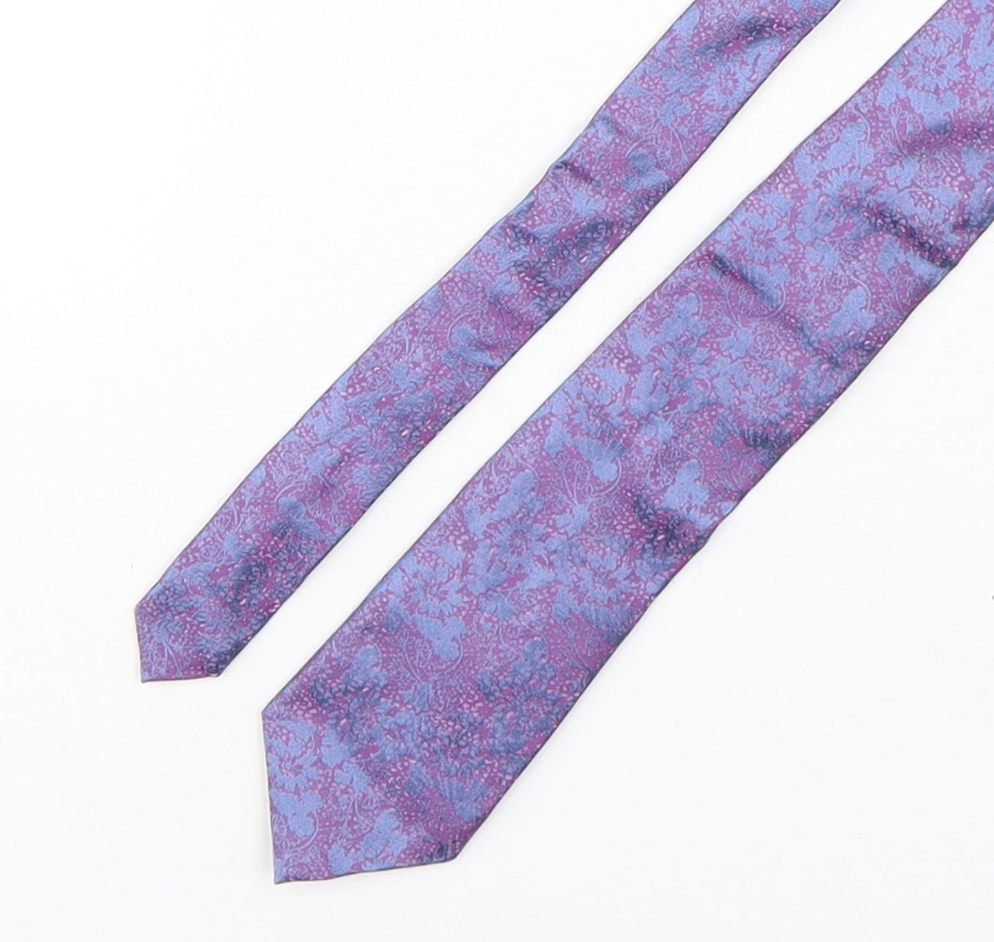 Autograph Mens Multicoloured Floral Silk Pointed Tie One Size