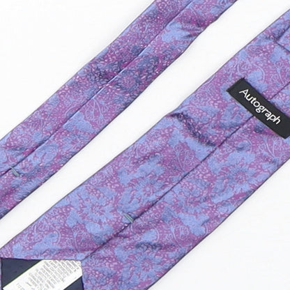 Autograph Mens Multicoloured Floral Silk Pointed Tie One Size