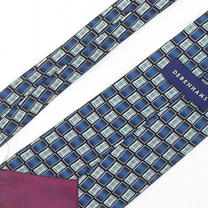Debenhams Mens Multicoloured Geometric Polyester Pointed Tie One Size
