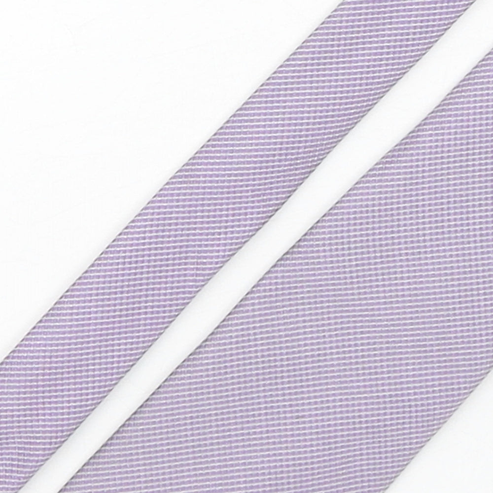 Marks and Spencer Mens Pink Plaids & Checks Silk Pointed Tie One Size