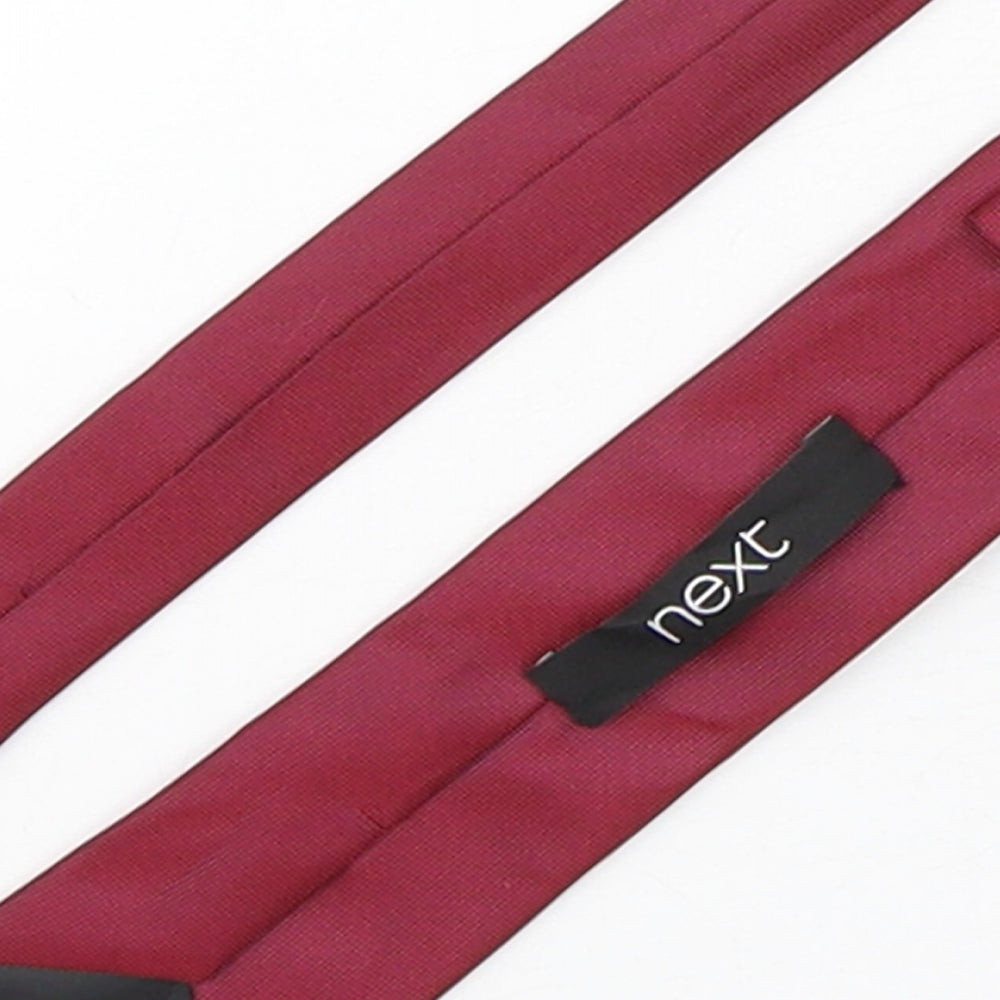 NEXT Mens Purple Geometric Polyester Pointed Tie One Size