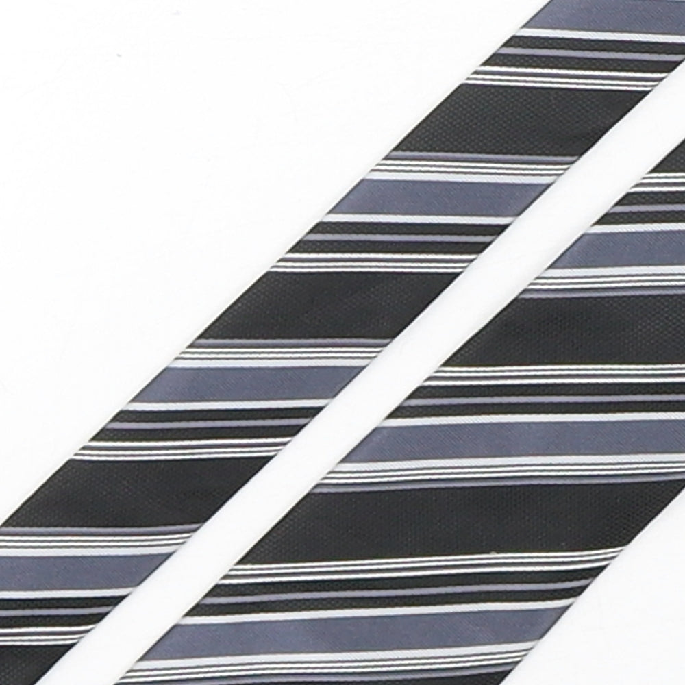NEXT Mens Multicoloured Striped Polyester Pointed Tie One Size